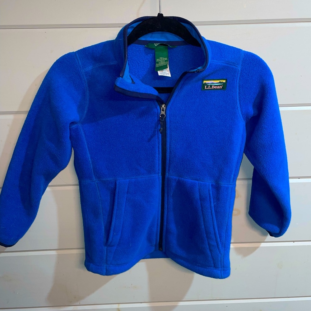 LLbean fleece blue size 6